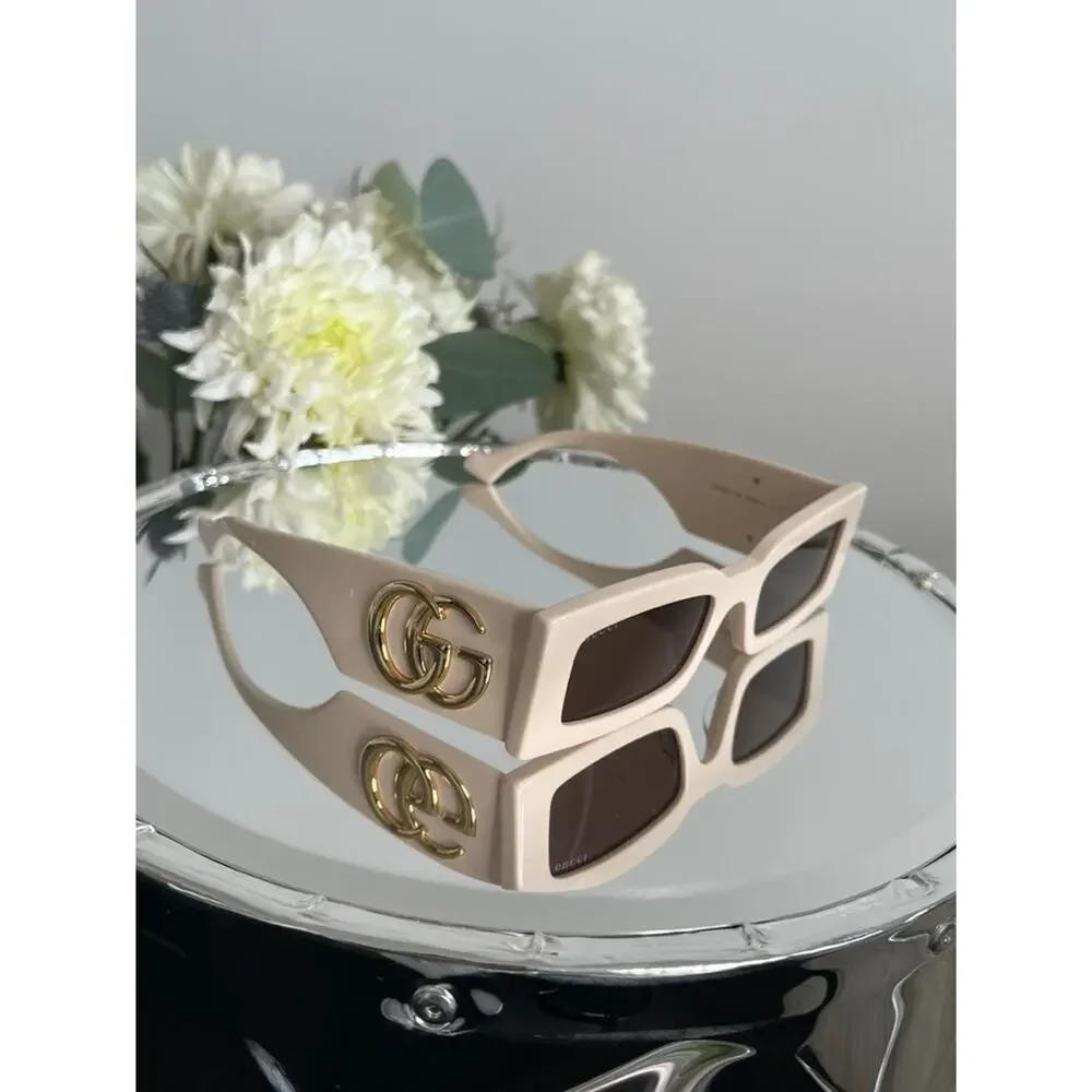 NEW Gucci GG1425S Ivory White Marmont Sunglasses $530 - Picture 3 of 8